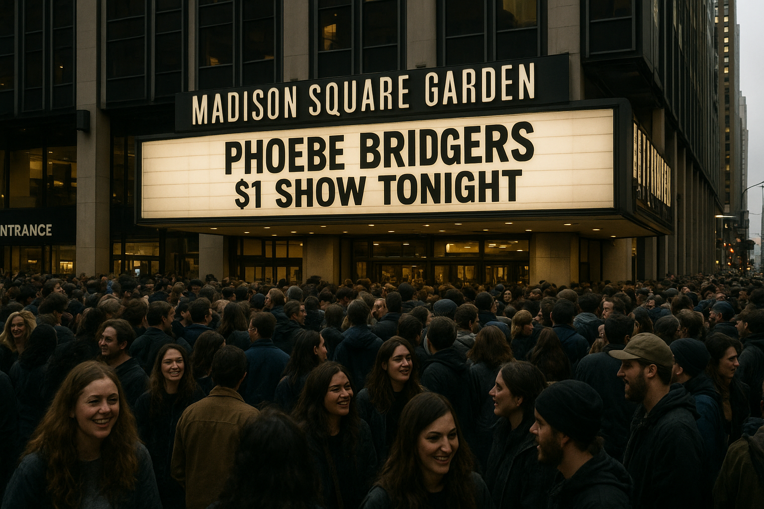 Phoebe Bridgers Stages Unexpected $1 Show at Madison Square Garden