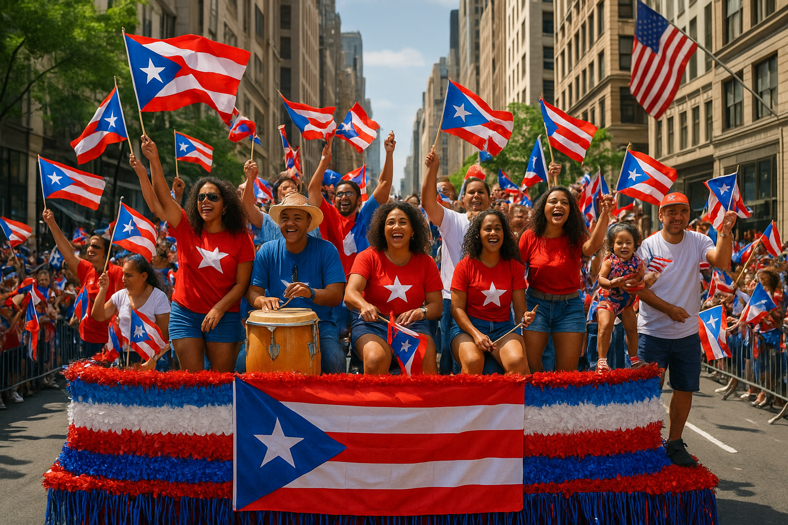 AOC and Toñita Celebrate Puerto Rican Heritage at NYC Parade