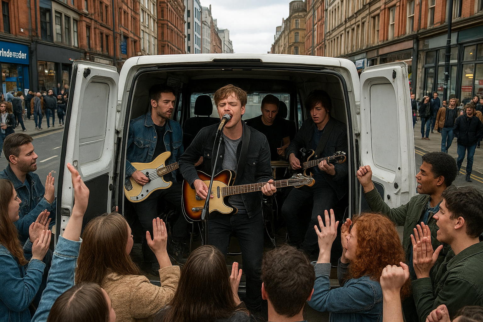 Blossoms Delight Fans with Impromptu Van Performance in Manchester