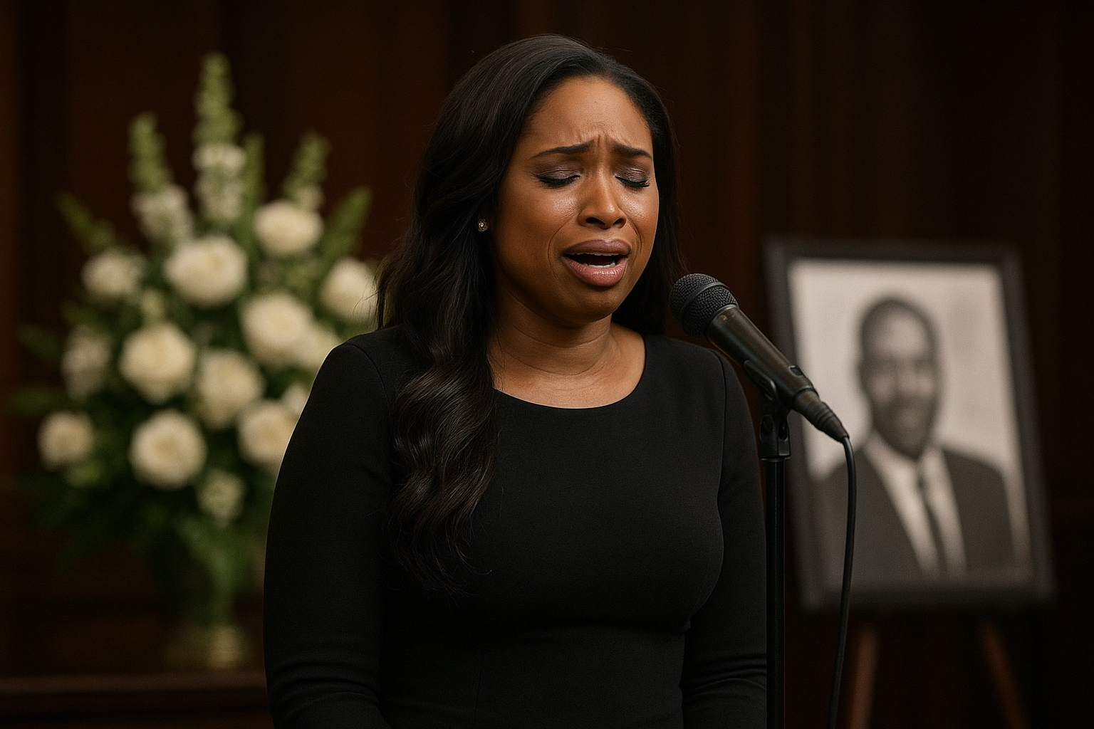 Jennifer Hudson Honors Whitney Houston at Clive Davis’ Memorial