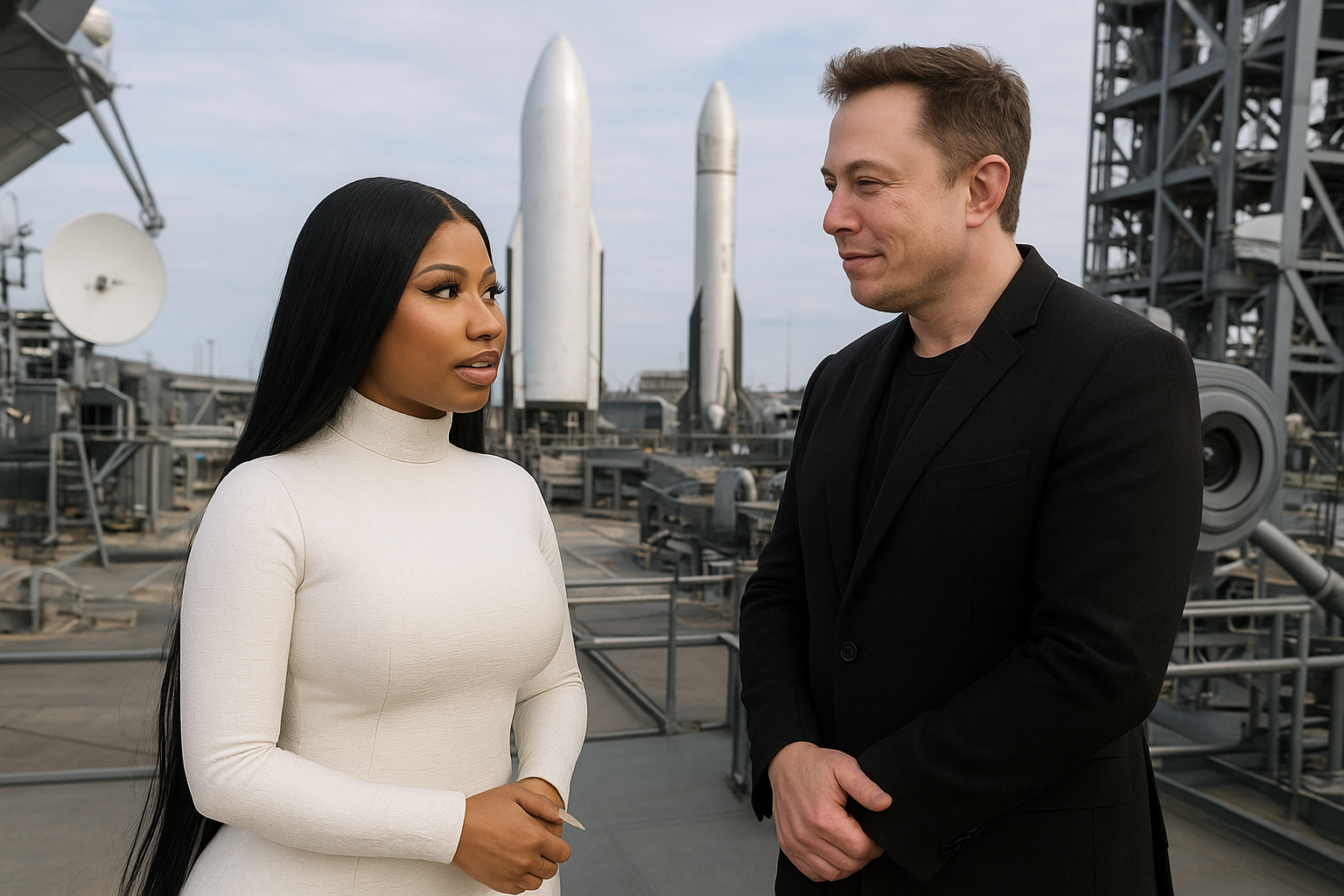 Nicki Minaj Praises Elon Musk During Starbase Visit