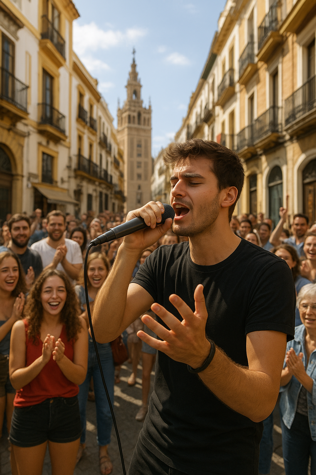 Robbie Williams Delights Fans with Street Performance in Seville