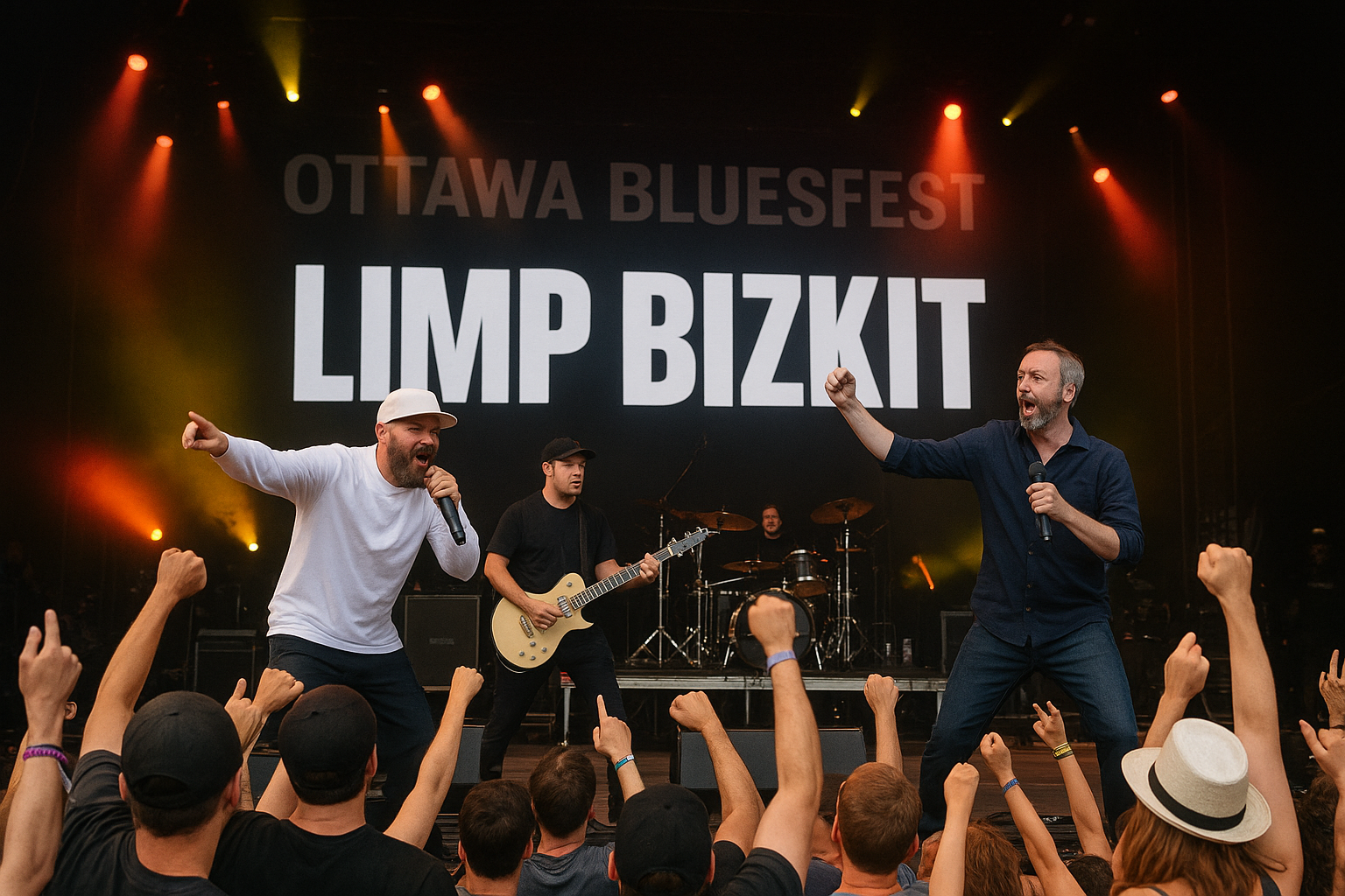 Limp Bizkit Surprises Fans with Tom Green at Ottawa Bluesfest