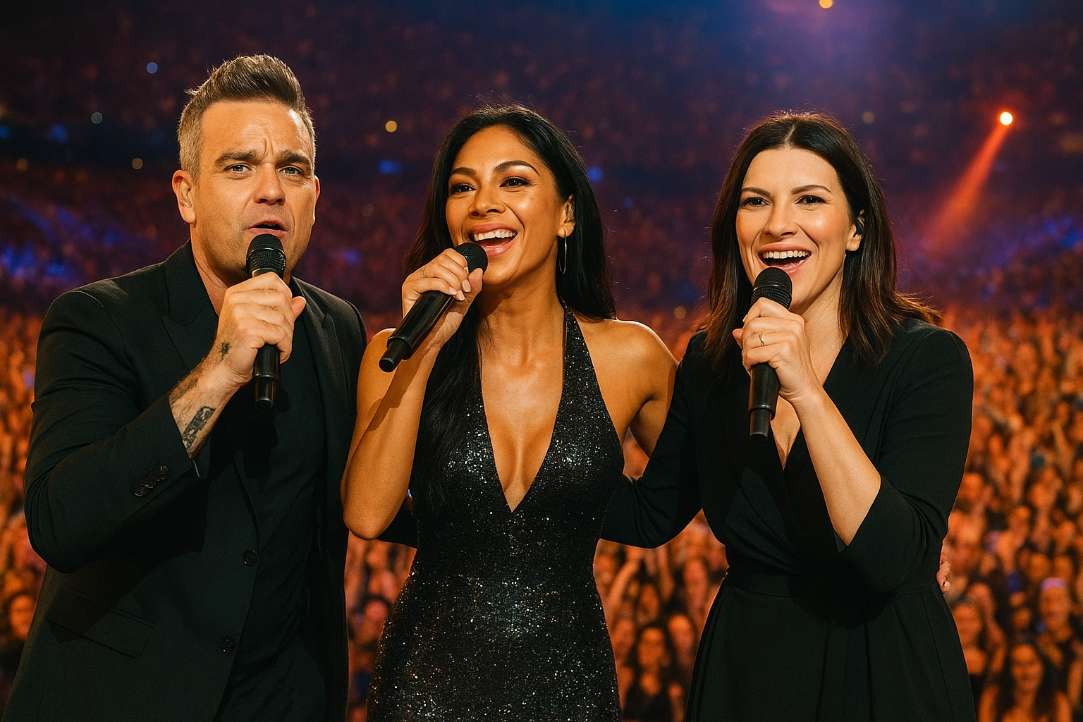 Robbie Williams Releases Revamped FIFA Anthem with Nicole Scherzinger and Laura Pausini