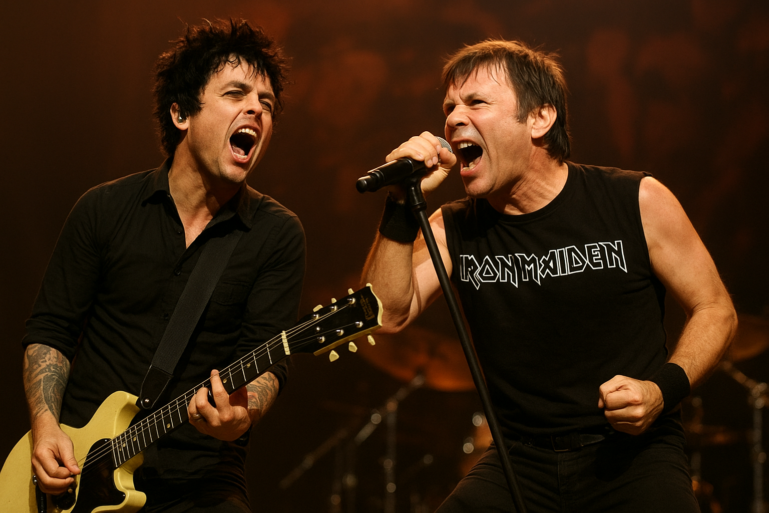 Billie Joe Armstrong and Bruce Dickinson Team Up for Unexpected Cover Performance