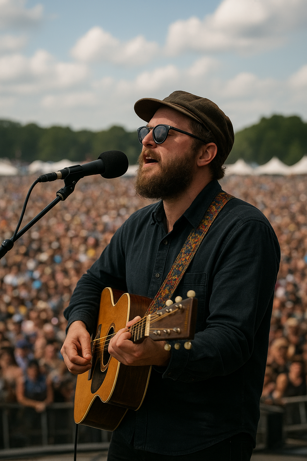 Justin Vernon Delivers Bob Dylan Tribute at Eaux Claires Festival