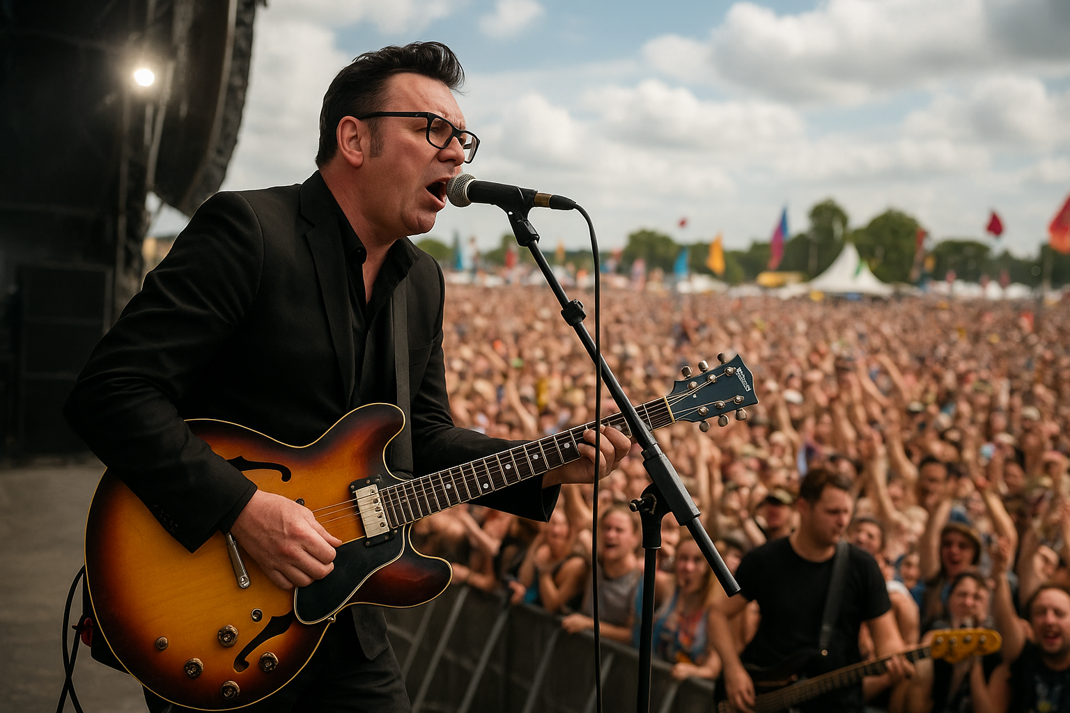 Richard Hawley Performs with Reverend & The Makers at Tramlines Festival