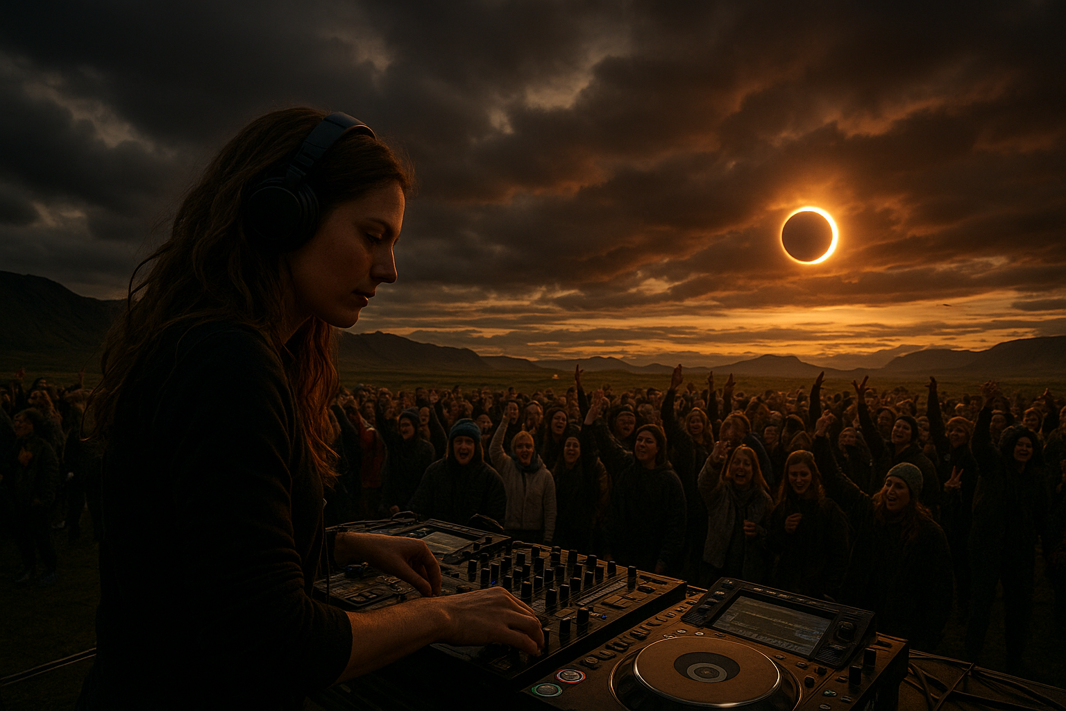 Björk Delights Fans with DJ Set at Iceland’s Solar Eclipse Rave