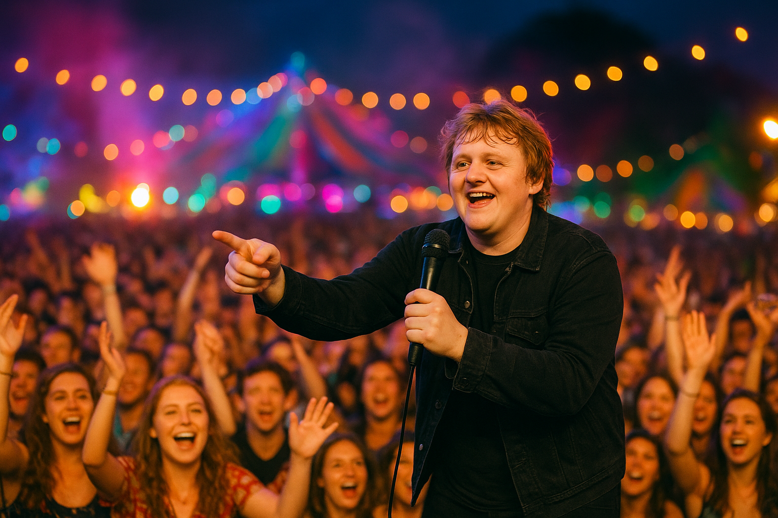 Lewis Capaldi Jokes with Florence + The Machine Lyric at Sziget Festival