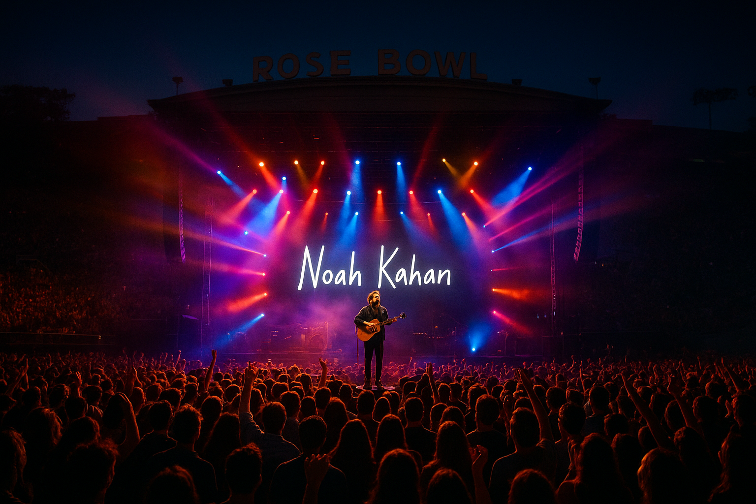 Noah Kahan Surprises Fans with Chappell Roan at Rose Bowl Concert