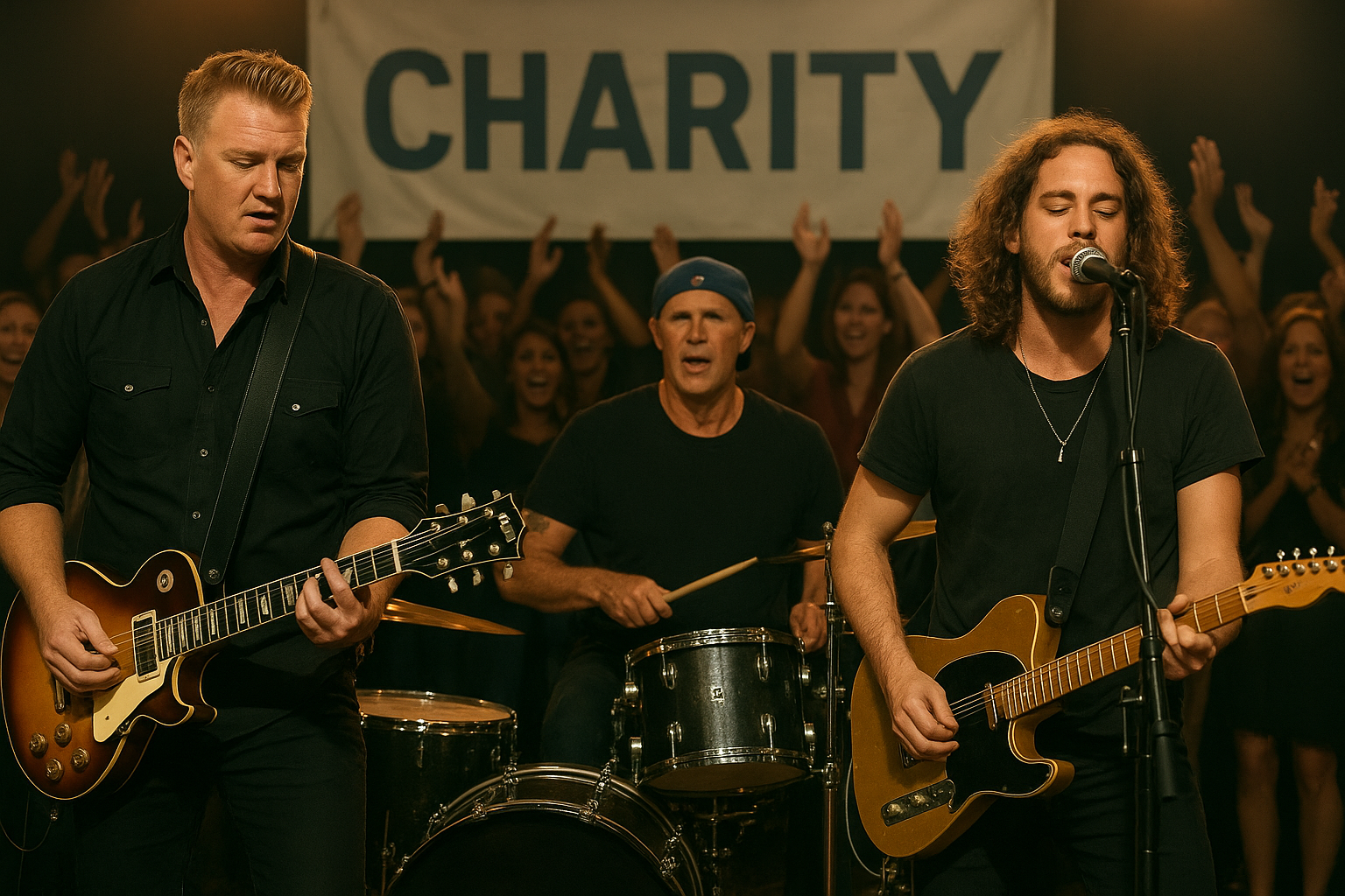 Josh Homme, Chad Smith, and Andrew Watt Perform Iconic Covers at Charity Event