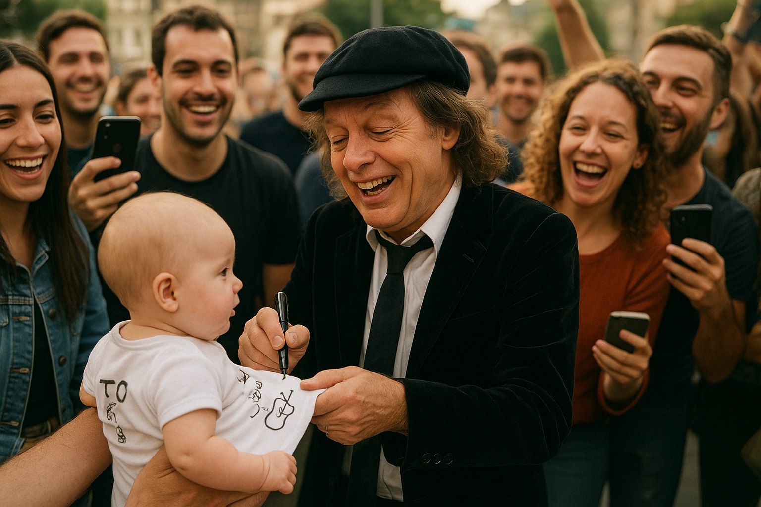 AC/DC’s Angus Young Makes Memorable Fan Encounter