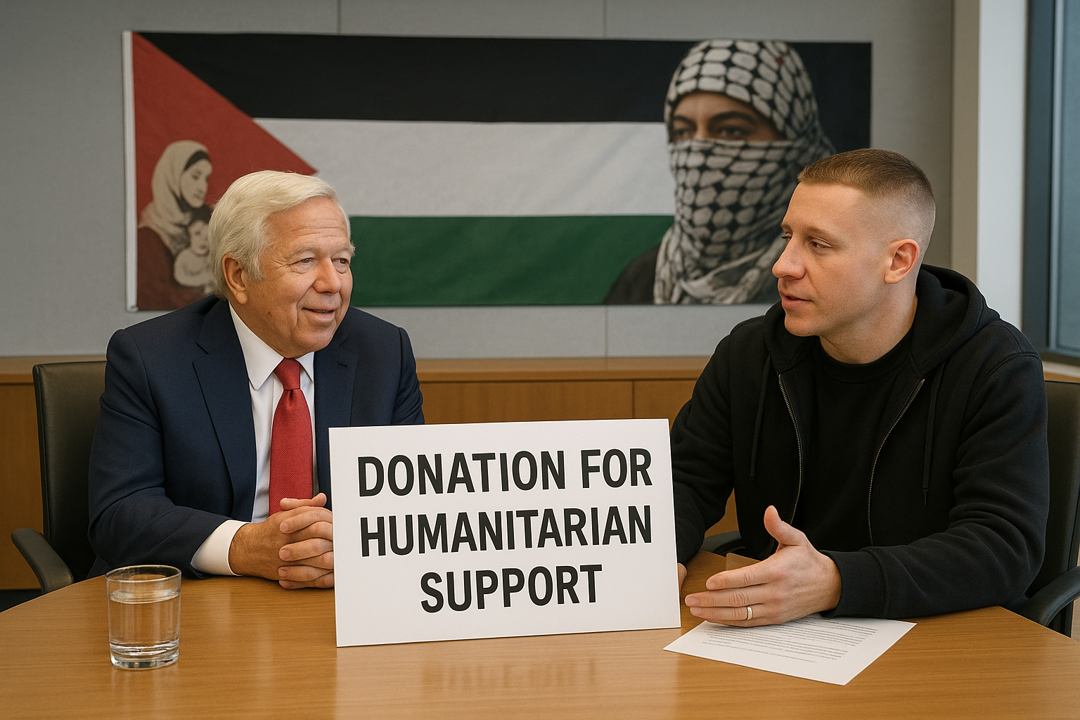 Robert Kraft Engages with Macklemore’s Philanthropic Challenge