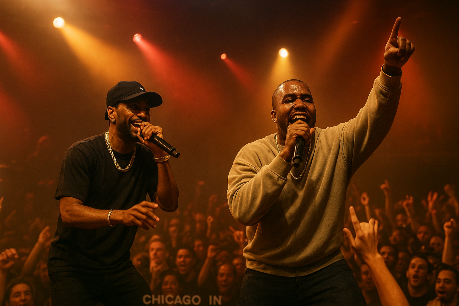 Big Sean and Kanye West Reunite on Stage in Chicago