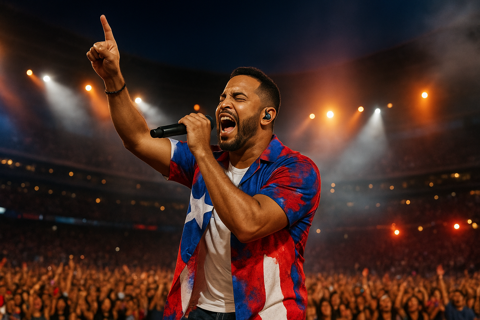 Rauw Alejandro’s Three-Act Performance at Forest Hills Stadium