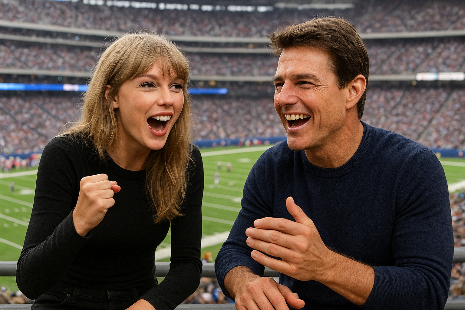 Taylor Swift and Tom Cruise Seen at Chiefs Game Supporting Travis Kelce