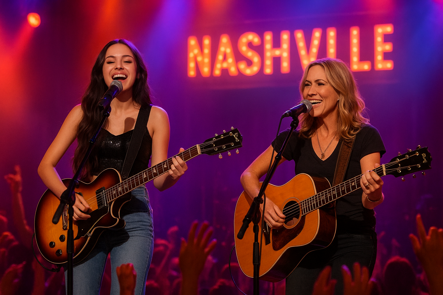 Olivia Rodrigo Performs ‘Strong Enough’ with Sheryl Crow in Nashville